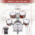 Set 3-5 5 3 4 5 Toy Drum for Kids Ages Toddler Jazz Drum Kit with Drums Musical Instruments Toys for Year Old Boys