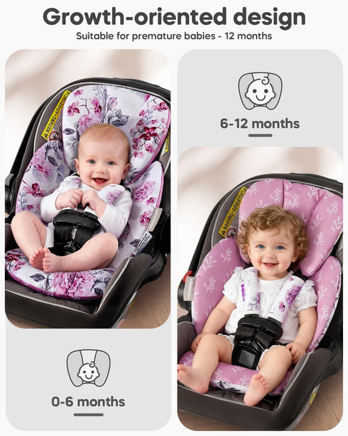 2-in-1 Infant Car Seat Insert for NewbornPreemie Newborn Infant Insert, Newborn Car Seat Insert Head Body Support