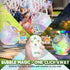 90/360 7-Color Rechargeable Bubble Machine - Auto Rotation, Remote Control, RGB, Larger Bubbles Design, Bubbles Maker