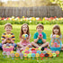 Holydeck 24 Pcs PreFilled Easter Eggs with Plush Toys Keychain Decoration Stuffed Toy Great for Kids Boys Girls Easter