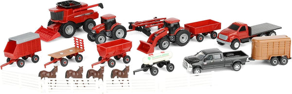 ERTL 1/64 Case IH Tractor and Vehicle 20 Piece Value Set ZFN44091