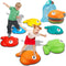 Goldfish Balance Stepping Stones for Kids - 6PC Non-Slip Jumping Stones, Toddler Obstacle Course Game for Ages 3-8