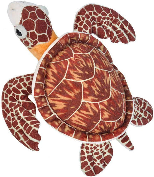 Wild Republic Hawksbill Sea Turtle Plush, 12 Inches Stuffed Animal Toy