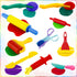 Set 10 Set Dough Play Tools for Kids, PCS Basic Dough Starter with Pizza Cutters, Safety Scissors, Rolling Pin, Roller