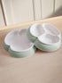 Set, 2 Pack, BabyBjoern Baby Plate Powder Green