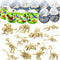 UMEELR 12Pcs Pre Filled Easter Eggs Dinosaur Skeleton Building Blocks, 12 in 1