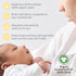5-Pack 100% Butterblu Bailey Burp Cloths Organic Cotton Knit for Newborn & Baby Boys & Girls, Haze, One Size