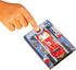 2 FLAT FAST Original Stunt Card Racer Flat Car Racer and Pocket Size Racecar Launcher with Built-in Button for Stunt