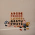 3 (26 mushie Wooden Alphabet Puzzle | for Kids Years+ | Preschool Educational & Toddler Montessori Toys pcs)