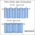DECOVSUN Light Sky Blue Valances for Windows, 70X18 Inches Blackout Thermal Insulated Valance with Grommet Top