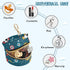 PYBUG Soccer Round Pacifier Storage Case, Polyester & TPU Lined with Hook Buckle, Pacifier Container Box for Baby