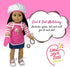 Kids Baking Set with Apron, My Lil Chef Hat, Oven Mitt, Easy Bake Recipe Book & Cooking Toys, 18 Inch Doll Apron