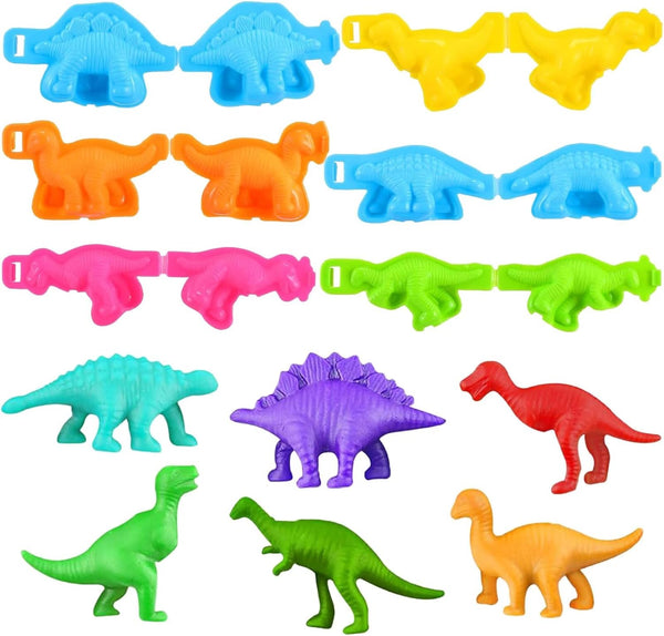 Yiklucg Unleash Creativity with 6 Unique Dino Molds Dough Toys Dough Accessories Set.Ideal