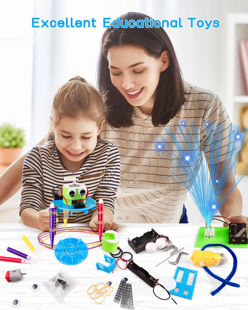 6-in-1 6-12, 8-12, 6 7 8 9 10 12 STEM Kit for Kids Ages STEM Toys for Boys Ages Robot Building Kit & Car Crafts