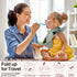 3 JaGely Pcs Baby Food Bib for Eating Waterproof Washable Toddler Bib Soft Feeding Apron with Food Catcher for Toddler