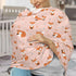 Soft Pink Fox Multi-Use Baby Car Seat Canopy for Newborns - Ideal Nursing Cover