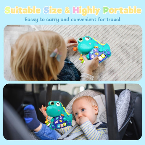 PYYCZA 1 1-3 12-18 Baby Musical Toys for Year Old Boys and Girls, Piano Keyboard Light Up Musical Toys for Toddlers