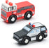 Set (10 3+ SainSmart Jr. Wooden Train Accessories Toy Cars PCS), Compatible with All Major Brands, Gift for Toddlers