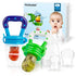 Baby Fruit Feeder/Food Feeder Pacifier for Babies (2 Pack) - HAOBAOBEI Mesh Teethers in Appetite Stimulating Colors