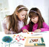 LEJITEKK 6-12 DIY Mosaic Picture Frame Craft Kit for Kids - Creative Arts & Crafts Glass Pebbles Activity for Girls