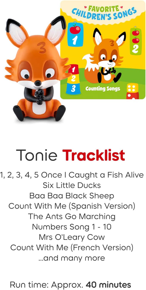 Counting Tonies Favorite Children's Songs: Songs Audio Toy Figurine