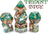 Eclipse Dice: Treant Dice - 7pc Set, Green & Brown, Pearlescent Swirl, 7 Resin Dice for Role Playing Games by Gate
