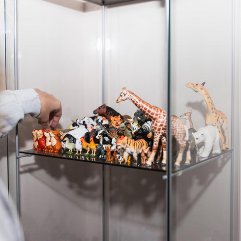 MECCANIXITY Acrylic Display Case - 4''x8''x6'' Clear Dustproof Box for Collectibles & Action Figures