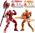 MMXBGS T13 Action Figure 2Pack Sets, Already Assembled Titan 13 Warrior Figures, Multi-Jointed