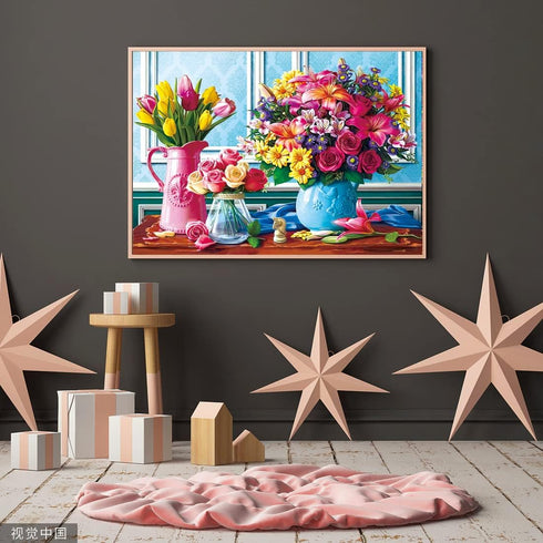 Jigsaw Puzzles 1000 Pieces for Adults - Spring Flowers - Perfect for Women & Moms