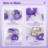 147pcs Purple Balloon Garland Arch Kit, Different Sizes with Dark Purple Light Purple Metallic Silver Confetti Lavender