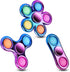 FIGROL 3 Pack Pop Fidget Spinners for Party Favors, Hand Fidget Bulk Toys for Classroom Prizes, Sensory Fidget Toys