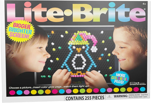 Lite Brite Ultimate Value Retro Toy, 12 Seasonal Templates, Light Up Creative Activity Toy for Ages 4+