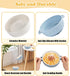 4 Packs iNeibo Porcelain Baby Bowls with Silicone Sleeve for Toddler Feeding, BPA-Free, Non Slip, Microwave