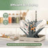 haakaa Portable Baby Bottle Drying Rack with Tray, Space Saving Bottle Drying Tree for Bottles/Pump