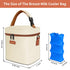 Pack, 6 9 Mancro Breast Milk Cooler Travel Bag with Ice Insulated Baby Bottle Bag Fits for Baby Bottles Up to Ounce