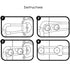 Sliding Cabinet Locks, U-Shaped Adjustable Child Safety Locks for Drawers, Closets, Refrigerators, 4PCS