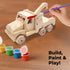 Kraftic Woodworking Building Kit for Kids and Adults, 3 Educational DIY Projects - Tow Truck, Birdhouse, Dump Truck