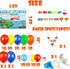 155 Pcs O Fish Ally 1 Birthday Party Decorations, Gone Fishing Balloon Garland Kit, and Cake Cupcake Topper