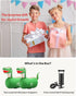 QPAU Inflatable Bouncy Dinosaur Toys, 2 PCS with Hand Pump, Heavy Duty Giant Bouncy Pal for Kids Ages 5+