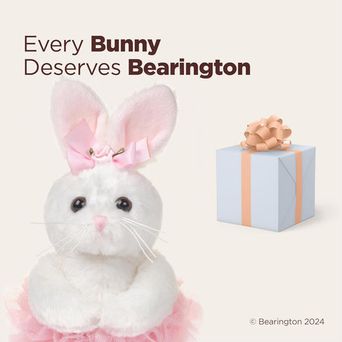 Bearington Collection Ballerina Stuffed Animal - 6" Bunny Lil' Twirls Ballet Doll for Girls Dance Recital Gifts