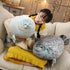 EHOTONG Cute Blob Seal Pillow, Chubby Seal Plush Hug Pillow, Gray, 15"