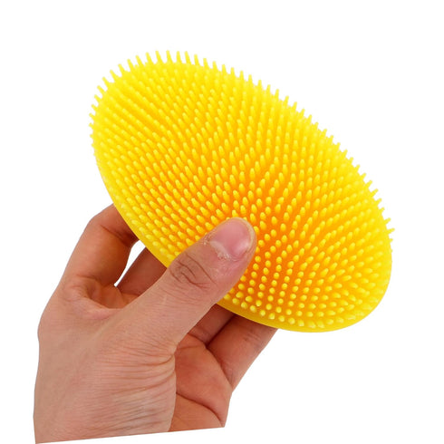 Bath Brush Soft Silicone Hair Care Brush for Newborns Ergonomic Handle for Gentle Scalp for Healthy Hair Growth