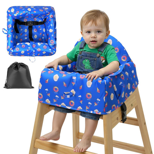 HOOMTREE Baby High Chair Cover Restaurant with 3-Point Harness,Portable High Chair Covers for
