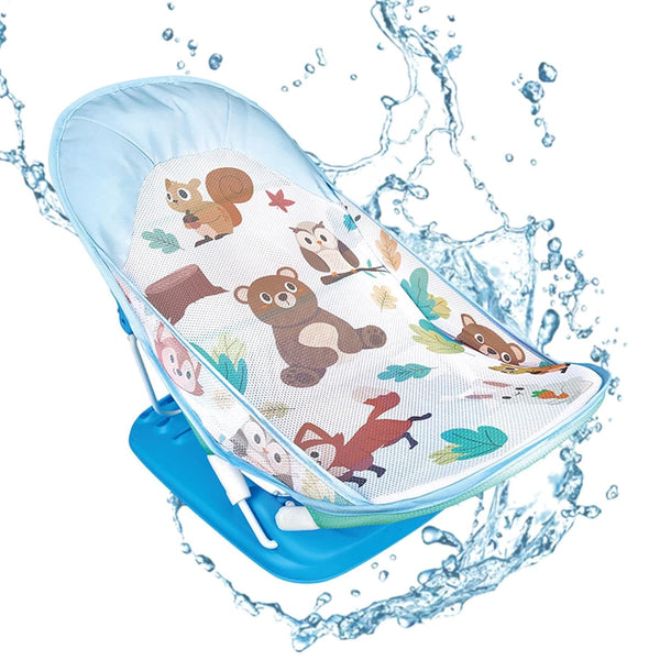 Nuytghr Folding Toddler Bather, Skin-Friendly Adjustable Baby Bath Tub, 23.62x13.78x12.99 inches, Foldable Shower