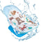 Nuytghr Folding Toddler Bather, Skin-Friendly Adjustable Baby Bath Tub, 23.62x13.78x12.99 inches, Foldable Shower