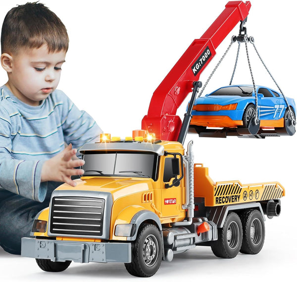 SASBSC Toy Trucks Big Tow Truck Toys for 3+ Year Old Boys