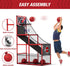 Basketball Arcade Game Indoor Outdoor, Kids Basketball Hoop with 4 Balls & Pump, Single Shot Basketball Game at Home,