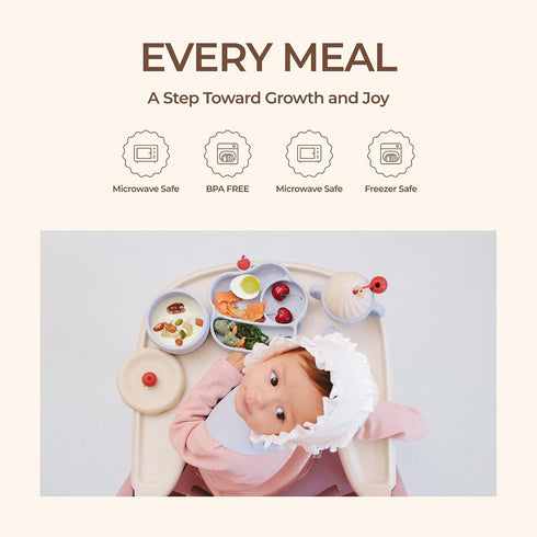 Cozy Rock Set, Set, Silicone Baby Feeding Gelato Collection Baby Led Weaning Supplies, First Self-Feeding Ice Cream