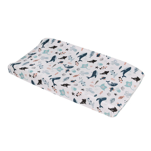 NoJo Explore Dream Discover Light Blue, Navy, Gray, and Coral Super Soft