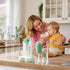 Momcozy Set 7-in-1 Electric Baby Bottle Brush with Drying Rack, Powered Bottle Cleaner & Formula Mixer, Portable